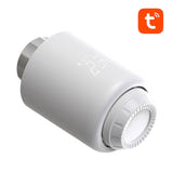 AVATTO TRV07 - Tête thermostatique connectée ZigBee 3.0 pour radiateur, blanche : molette de réglage vue de profil
