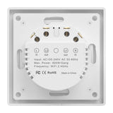 AVATTO TS20-EU-W2 - Interrupteur tactile connecté Wi-Fi 2 voies : témoins lumineux nuit