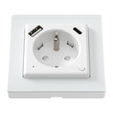 AVATTO WOT20-FR - Prise connectée encastrée Wi-Fi 16 A avec port USB-C : application Smart life prise