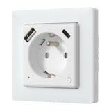 AVATTO WOT20-FR - Prise connectée encastrée Wi-Fi 16 A avec port USB-C
