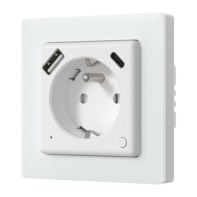 AVATTO WOT20-FR - Prise connectée encastrée Wi-Fi 16 A avec port USB-C - visuel 1