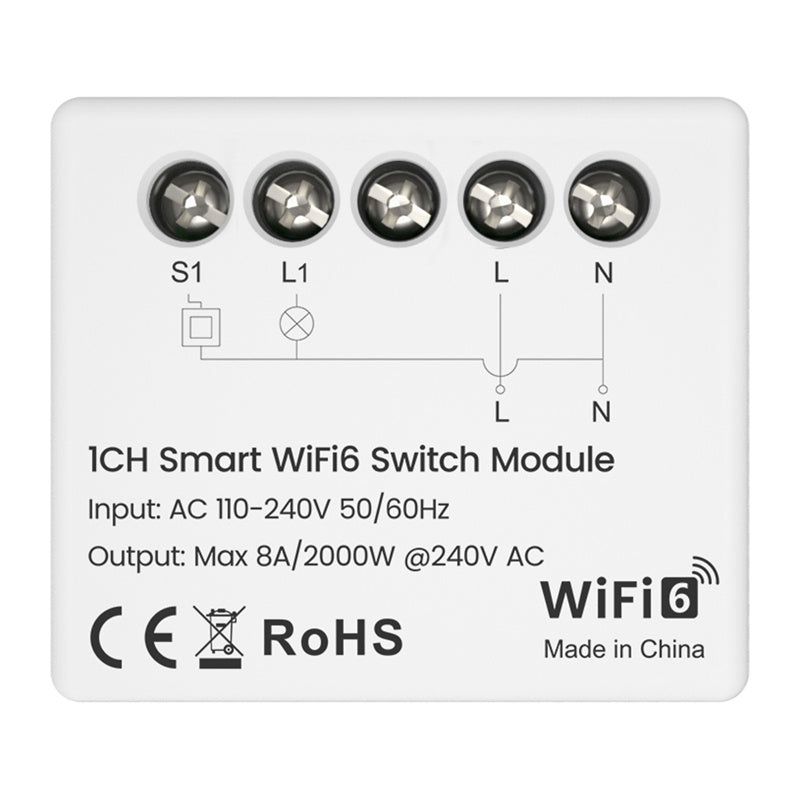 AVATTO WSM20-W1 - Module interrupteur connecté Wi-Fi 6 avec mesure d'énergie - visuel 1