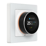 AVATTO WT20R-BH-3A-W - Thermostat connecté Wi-Fi à bague rotative pour chaudière 3 A : écran TFT couleur