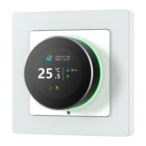 AVATTO WT20R-BH-3A-W - Thermostat connecté Wi-Fi à bague rotative pour chaudière 3 A