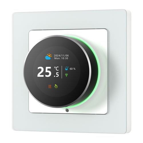 AVATTO WT20R-BH-3A-W - Thermostat connecté Wi-Fi à bague rotative pour chaudière 3 A - visuel 1