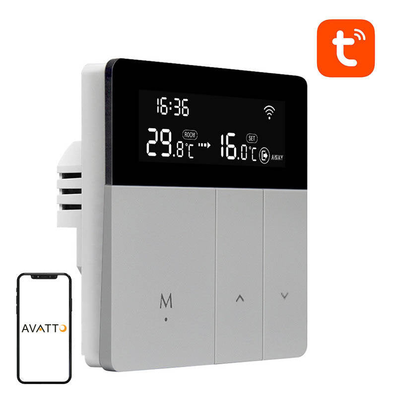 AVATTO WT50 - Thermostat connecté pour chauffe-eau (Wi-Fi, Tuya) - visuel 1