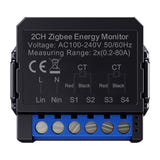 AVATTO ZWPM16-2 - Compteur d'énergie connecté ZigBee bidirectionnel 80 A : capteur CT à clipser