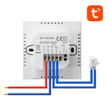 AVATTO ZWT100-WH-3A - Thermostat connecté ZigBee pour circuit de chauffage, écran tactile LCD : montage local professionnel