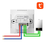 AVATTO ZWT100-BH-3A - Thermostat connecté ZigBee pour chaudière et ballon d'eau chaude : installation mur boîtier