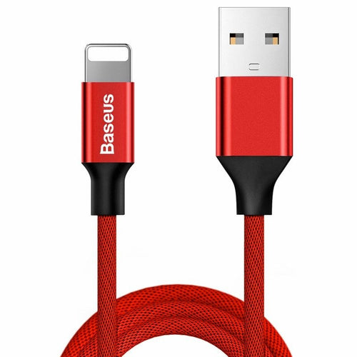 Baseus Yiven - Câble USB vers Lightning 2 A, 1,8 m, rouge