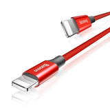 Baseus Yiven - Câble USB vers Lightning 2 A, 1,8 m, rouge : longueur 180 cm