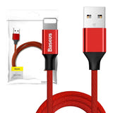 Baseus Yiven - Câble USB vers Lightning 2 A, 1,8 m, rouge : transmission données Apple