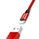 Baseus Yiven - Câble USB vers Lightning 2 A, 1,8 m, rouge : tressé nylon rouge câble