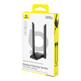 Baseus FastJoy - Adaptateur WiFi 6 USB 1800 Mbps double bande, antennes 5 dBi (noir) : boîtier PC ABS compact