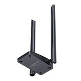 Baseus FastJoy - Adaptateur WiFi 6 USB 1800 Mbps double bande, antennes 5 dBi (noir) : câble USB un mètre
