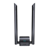 Baseus FastJoy - Adaptateur WiFi 6 USB 1800 Mbps double bande, antennes 5 dBi (noir) : clé USB double bande