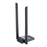 Baseus FastJoy - Adaptateur WiFi 6 USB 1800 Mbps double bande, antennes 5 dBi (noir) : voyant bleu état connexion
