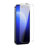 Baseus Crystal SGBL110102 - Verre trempé 0,3 mm anti-poussière pour iPhone 14 Pro, lot de 2 : surface anti traces doigts