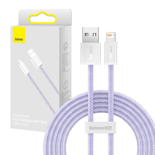 Baseus Dynamic - Câble USB vers Lightning 2,4 A, 2 m, violet