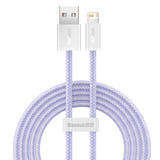 Baseus Dynamic - Câble USB vers Lightning 2,4 A, 2 m, violet : charge rapide 2,4 A iPhone