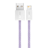 Baseus Dynamic - Câble USB vers Lightning 2,4 A, 2 m, violet : connecteur ajuste port
