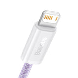 Baseus Dynamic - Câble USB vers Lightning 2,4 A, 2 m, violet : tressé haute densité