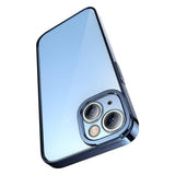 Baseus Glitter ARMC021403 - Coque transparente magnétique et verre trempé pour iPhone 14 Plus, bleu : inclus pack