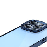 Baseus Glitter Magnetic ARMC021303 - Coque transparente et verre trempé pour iPhone 14 Pro, bleu : pack protection complète