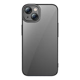 Baseus Glitter ARMC021001 - Coque transparente magnétique et verre trempé pour iPhone 14 Plus, noir : pack coque verre trempé