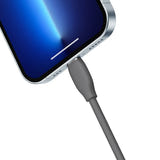 Baseus Jelly - Câble silicone USB vers Lightning 2,4 A, 1,2 m, noir : certification SGS câble