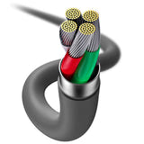Baseus Jelly - Câble silicone USB vers Lightning 2,4 A, 1,2 m, noir : surface anti traces