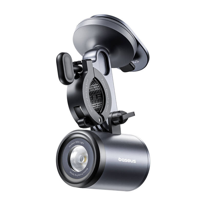Baseus PrimeTrip - Support vélo 2 en 1 pour smartphone avec lampe LED détachable (noir) - visuel 1