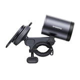 Baseus PrimeTrip - Support vélo 2 en 1 pour smartphone avec lampe LED détachable (noir) : téléphone fixé sur guidon