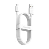 Baseus Simple Wisdom - Kit de 2 câbles USB vers micro-USB 2,1 A, 1,5 m, blanc : charge 2,1 A smartphone