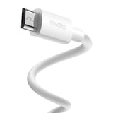 Baseus Simple Wisdom - Kit de 2 câbles USB vers micro-USB 2,1 A, 1,5 m, blanc : connecteur micro USB