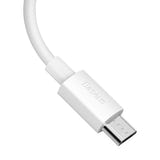Baseus Simple Wisdom - Kit de 2 câbles USB vers micro-USB 2,1 A, 1,5 m, blanc : cuivre étamé cinq brins