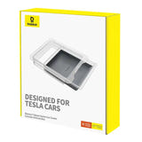 Baseus BS-TS009 - bac de rangement de console centrale pour Tesla Model 3 et Model Y, gris : finition ABS polycarbonate