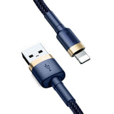 Baseus Cafule - Câble USB vers Lightning 2 m (or et bleu nuit) (vue 2)