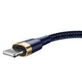 Baseus Cafule - Câble USB vers Lightning 2 m (or et bleu nuit) (vue 4)