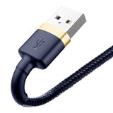 Baseus Cafule - Câble USB vers Lightning 2 m (or et bleu nuit) (vue 5)