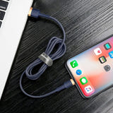 Baseus Cafule - Câble USB vers Lightning 2 m (or et bleu nuit) (vue 6)