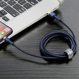 Baseus Cafule - Câble USB vers Lightning 2 m (or et bleu nuit) (vue 7)