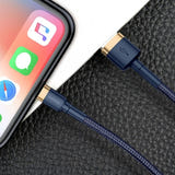 Baseus Cafule - Câble USB vers Lightning 2 m (or et bleu nuit) (vue 8)