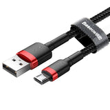 Baseus Cafule - Câble USB vers micro-USB 2 m 1,5 A (rouge/noir) (vue 2)