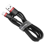 Baseus Cafule - Câble USB vers Lightning 0,5 m 2,4 A (rouge/noir) (vue 3)