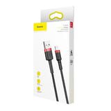 Baseus Cafule - Câble USB vers Lightning 0,5 m 2,4 A (rouge/noir) (vue 9)