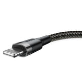 Baseus Cafule - Câble USB vers Lightning 1 m 2,4 A (gris/noir) (vue 4)