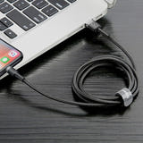 Baseus Cafule - Câble USB vers Lightning 1 m 2,4 A (gris/noir) (vue 6)