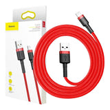 Baseus Cafule - Câble USB vers Lightning 1 m 2,4 A (noir/rouge) (vue 11)