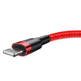 Baseus Cafule - Câble USB vers Lightning 1 m 2,4 A (noir/rouge) (vue 4)